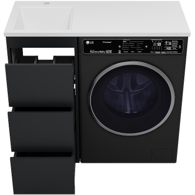 Тумба с раковиной Brevita Grafit 100 L УТ000015083 Графит матовый