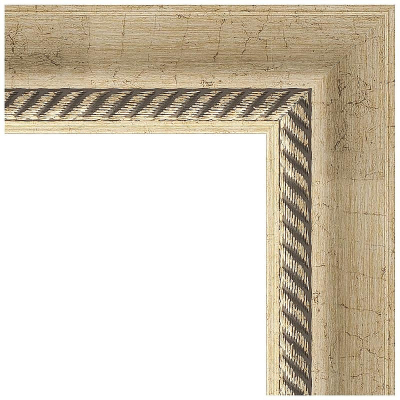 Зеркало Evoform Exclusive-G 118х93 BY 4347 с гравировкой в багетной раме - Состаренное серебро с плетением 70