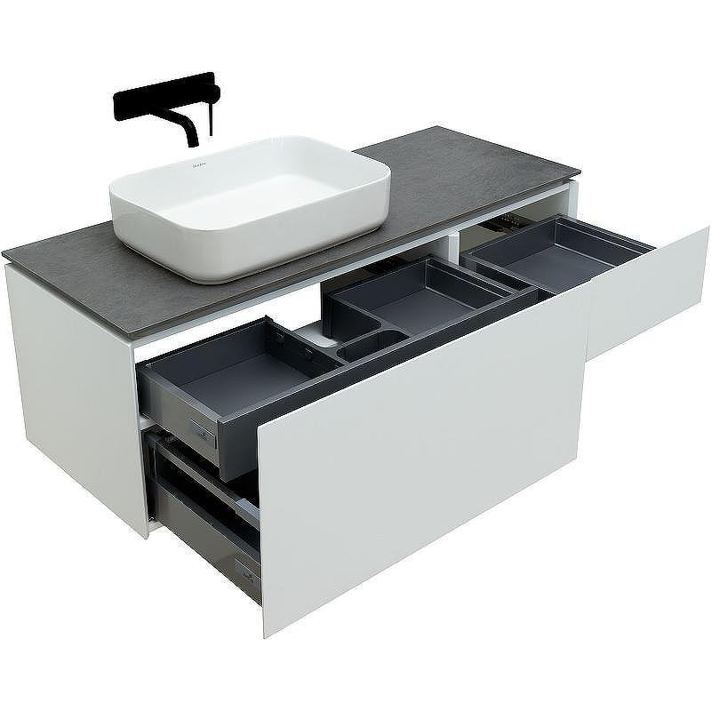 Тумба под раковину Allen Brau Infinity 120 L 1.21006.WM подвесная Белая матовая, купить, цена, заказать, магазин, доставка, скидка, промокод, купить, цена, заказать, магазин, доставка, скидка, промокод