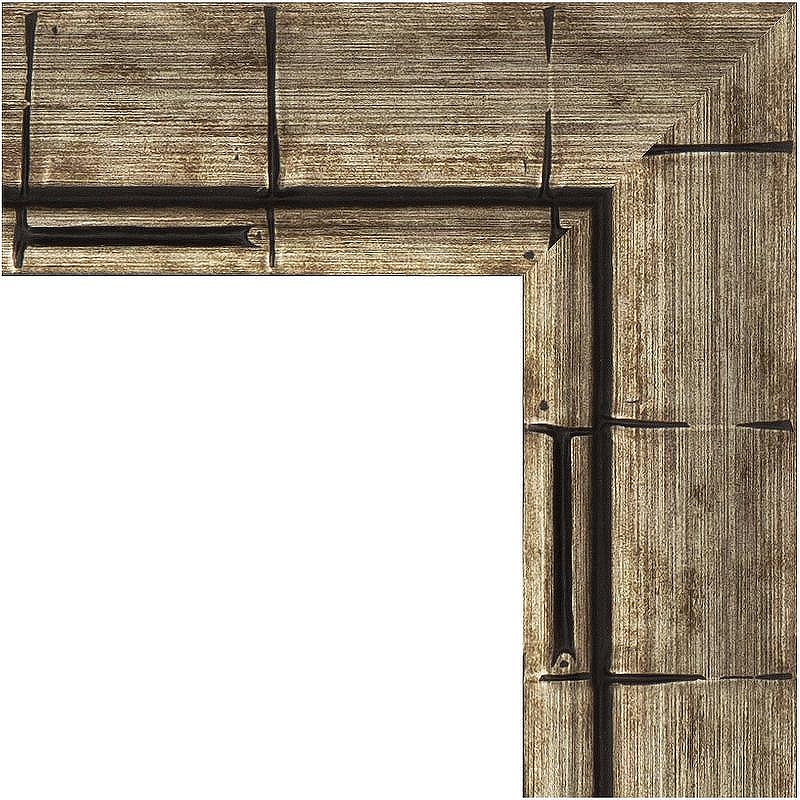 Зеркало Evoform Exclusive-G 103х103 BY 4437 с гравировкой в багетной раме - Серебряный бамбук 73, купить, цена, заказать, магазин, доставка, скидка, промокод, купить, цена, заказать, магазин, доставка, скидка, промокод