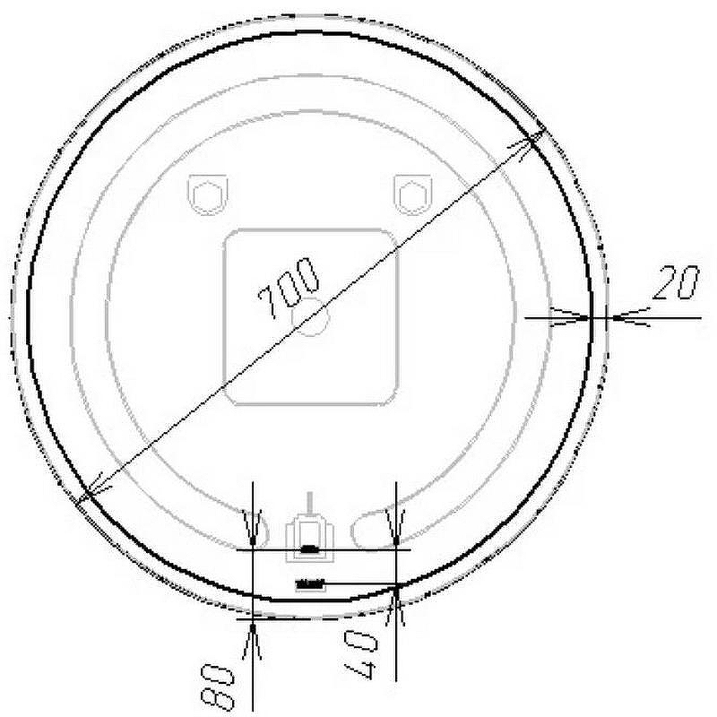Зеркало VIANT Мюнхен 70 VMUN70-ZLED с подсветкой с бесконтактным выключателем, купить, цена, заказать, магазин, доставка, скидка, промокод, купить, цена, заказать, магазин, доставка, скидка, промокод