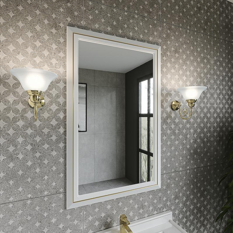 Зеркало Caprigo Metropol 70 13730-021.GLD.00.05 Белое матовое, купить, цена, заказать, магазин, доставка, скидка, промокод, купить, цена, заказать, магазин, доставка, скидка, промокод