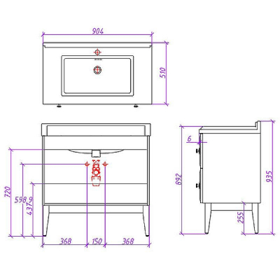 Зеркало Caprigo Metropol 70 13730-021.GLD.00.05 Белое матовое
