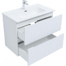Тумба под раковину Aquanet Джейн 80 313286 подвесная Белая матовая, купить, цена, заказать, магазин, доставка, скидка, промокод, купить, цена, заказать, магазин, доставка, скидка, промокод