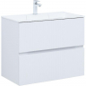 Тумба под раковину Aquanet Джейн 80 313286 подвесная Белая матовая, купить, цена, заказать, магазин, доставка, скидка, промокод, купить, цена, заказать, магазин, доставка, скидка, промокод