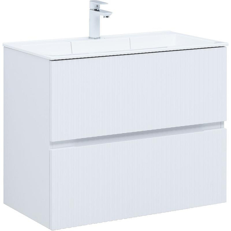 Тумба под раковину Aquanet Джейн 80 313286 подвесная Белая матовая, купить, цена, заказать, магазин, доставка, скидка, промокод, купить, цена, заказать, магазин, доставка, скидка, промокод