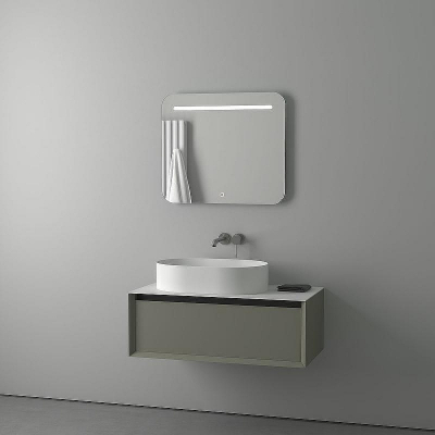 Зеркало Evoform Ledline 60x70 BY 2444 с подсветкой 5.5 W - сенсорный выключатель