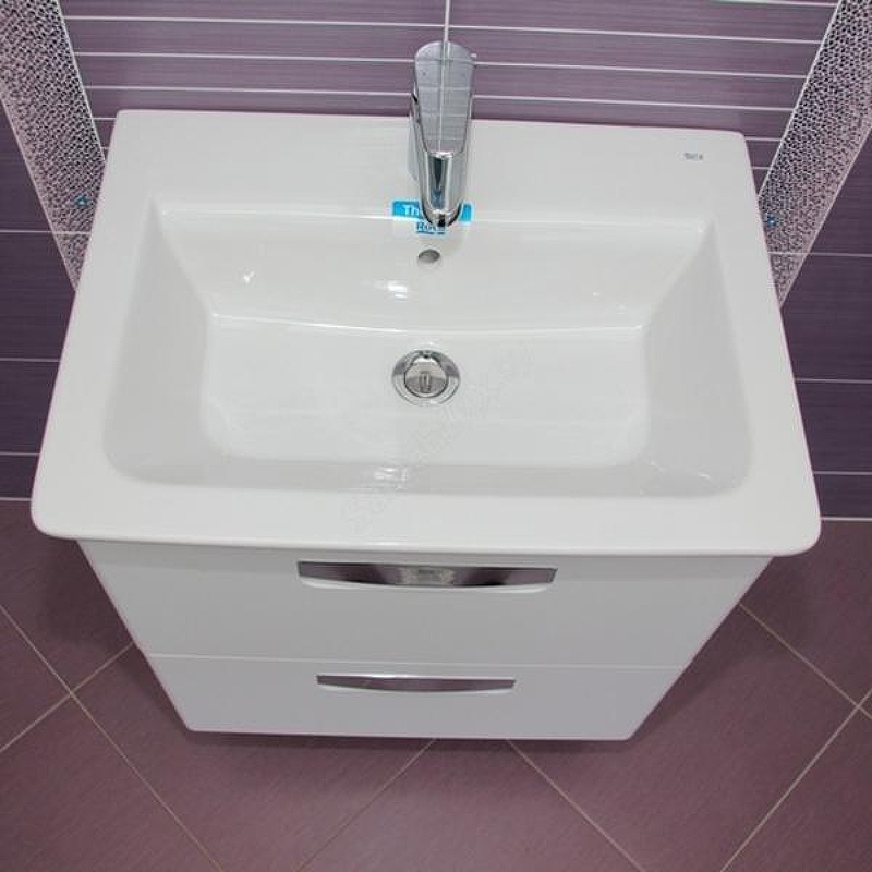 Тумба под раковину Roca The Gap 60 ZRU9302734 подвесная Белая матовая, купить, цена, заказать, магазин, доставка, скидка, промокод, купить, цена, заказать, магазин, доставка, скидка, промокод