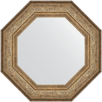 Зеркало Evoform Octagon 65x65 BY 7384 в багетной раме - Виньетка античная бронза 109, купить, цена, заказать, магазин, доставка, скидка, промокод, купить, цена, заказать, магазин, доставка, скидка, промокод