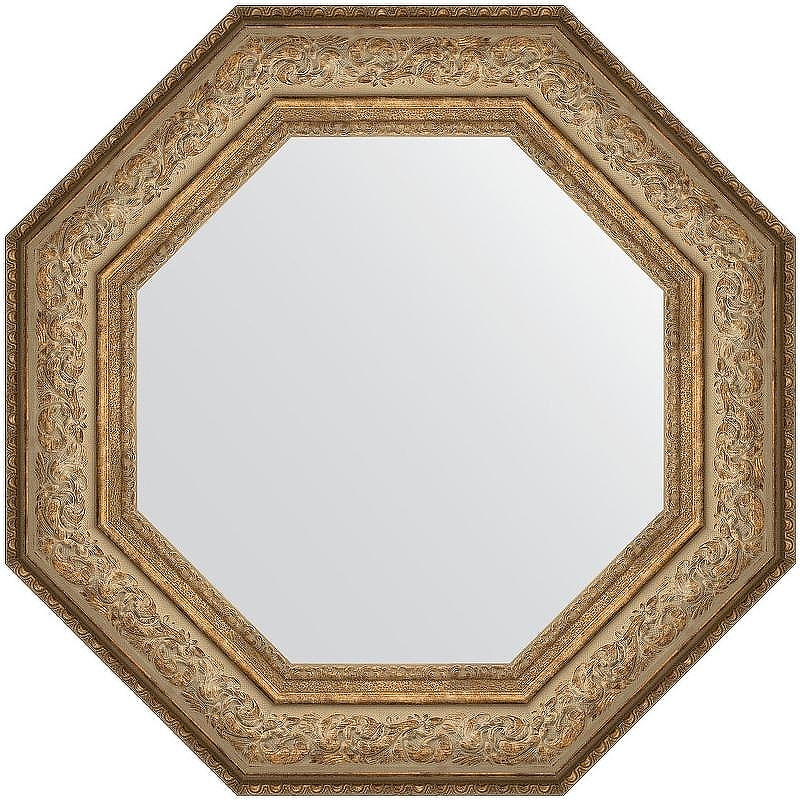 Зеркало Evoform Octagon 65x65 BY 7384 в багетной раме - Виньетка античная бронза 109, купить, цена, заказать, магазин, доставка, скидка, промокод, купить, цена, заказать, магазин, доставка, скидка, промокод