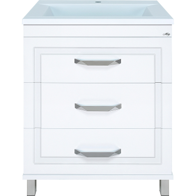 Тумба с раковиной Misty Терра 70 УТ000011806 Белая матовая