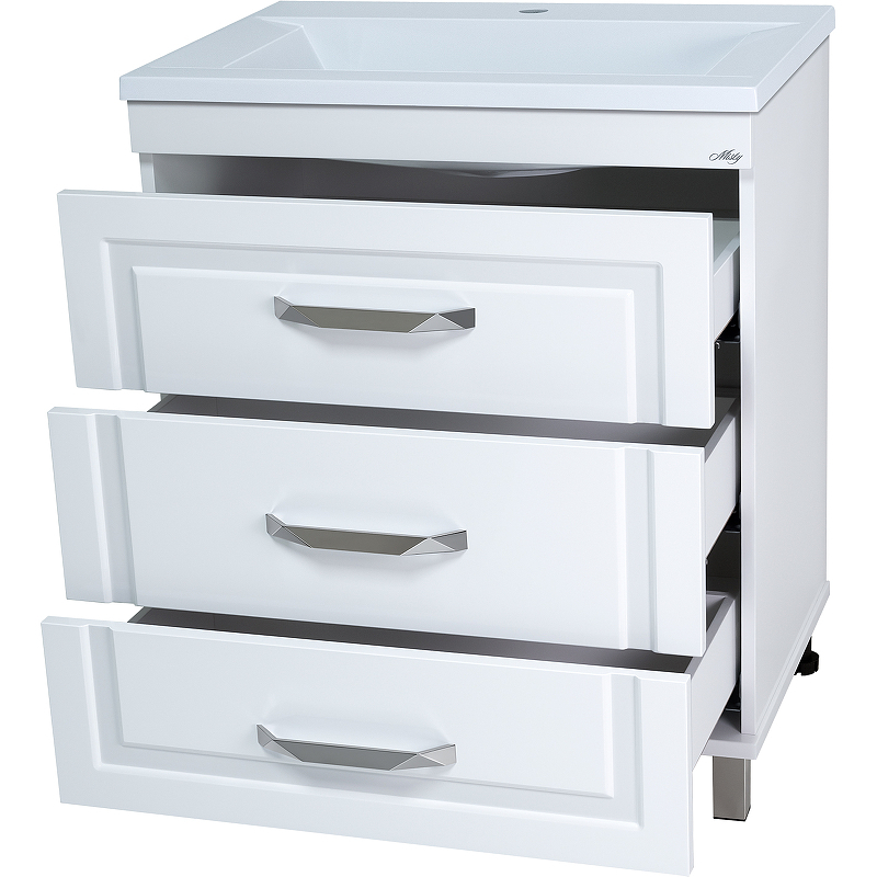 Тумба с раковиной Misty Терра 70 УТ000011806 Белая матовая, купить, цена, заказать, магазин, доставка, скидка, промокод, купить, цена, заказать, магазин, доставка, скидка, промокод