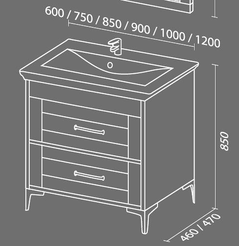 Тумба с раковиной SanVit Прованс 75 kprov075 с фактурой под дерево Шелк Сталь, купить, цена, заказать, магазин, доставка, скидка, промокод, купить, цена, заказать, магазин, доставка, скидка, промокод