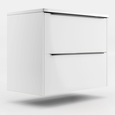 Тумба под раковину La Fenice Tesoro 80 FNC-01-TES-PB-80-2 подвесная Белая матовая