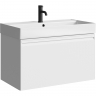 Тумба под раковину Aqwella Pure 80 PUR0108WM подвесная Белая матовая, купить, цена, заказать, магазин, доставка, скидка, промокод, купить, цена, заказать, магазин, доставка, скидка, промокод