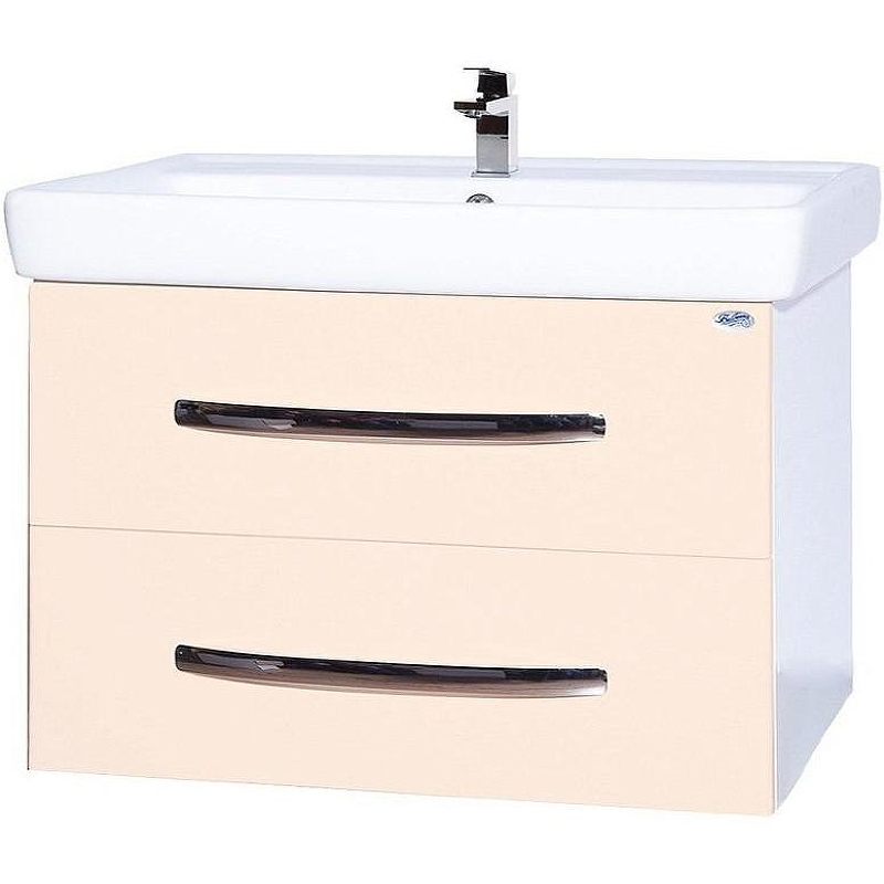 Тумба под раковину Bellezza Рокко 60 4635309670072 подвесная Бежевая Белая, купить, цена, заказать, магазин, доставка, скидка, промокод, купить, цена, заказать, магазин, доставка, скидка, промокод