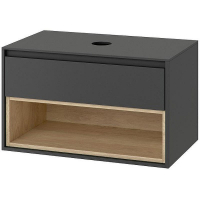 Тумба под раковину Excellent Tuto 80 MLEX.0102.800.GRBL подвесная Серый Дуб, купить, цена, заказать, магазин, доставка, скидка, промокод, купить, цена, заказать, магазин, доставка, скидка, промокод