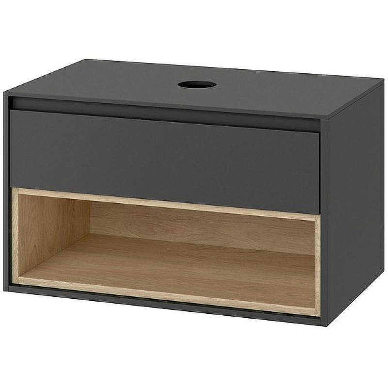 Тумба под раковину Excellent Tuto 80 MLEX.0102.800.GRBL подвесная Серый Дуб, купить, цена, заказать, магазин, доставка, скидка, промокод, купить, цена, заказать, магазин, доставка, скидка, промокод