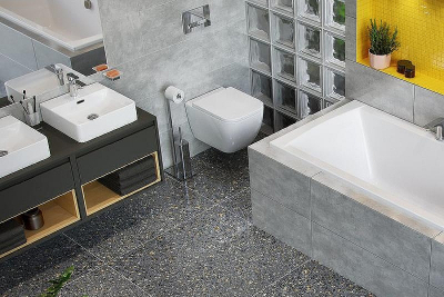 Тумба под раковину Excellent Tuto 80 MLEX.0102.800.GRBL подвесная Серый Дуб