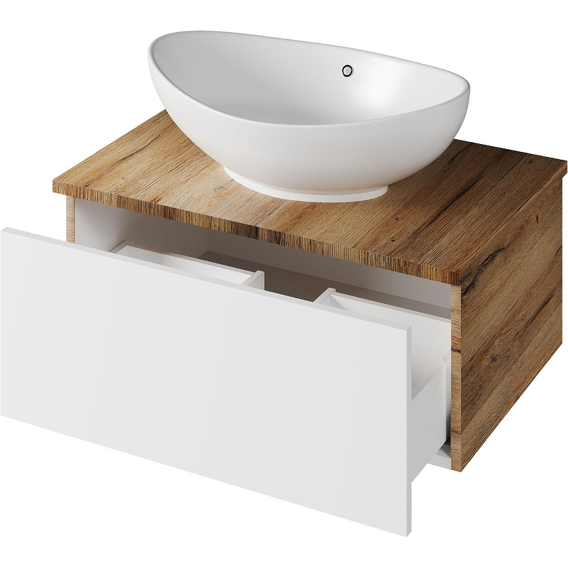 Тумба под раковину Misty Ива 70 П-Ива-01070-951Я подвесная Белая Дуб Вотан, купить, цена, заказать, магазин, доставка, скидка, промокод, купить, цена, заказать, магазин, доставка, скидка, промокод