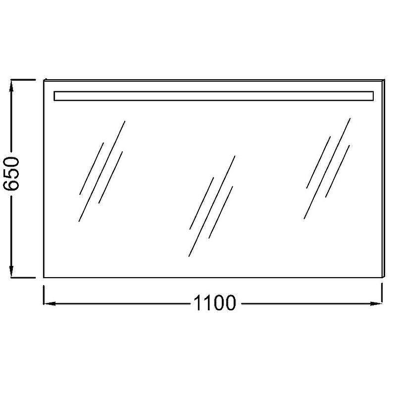 Зеркало Jacob Delafon Parallel 110 EB1417-NF с подсветкой с подогревом и ИК-выключателем, купить, цена, заказать, магазин, доставка, скидка, промокод, купить, цена, заказать, магазин, доставка, скидка, промокод