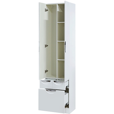 Шкаф пенал Misty Орхидея 50 П-Жас05050-0112Я Белый