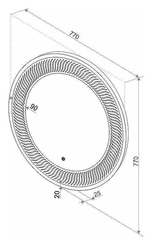 Зеркало Континент Mars D 770 ЗЛП55 с подсветкой с сенсорным выключателем, купить, цена, заказать, магазин, доставка, скидка, промокод, купить, цена, заказать, магазин, доставка, скидка, промокод