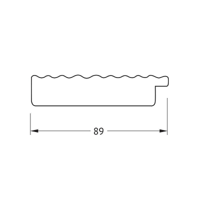 Зеркало Evoform Octagon 71х71 BY 7411 в багетной раме - Красная волна 89