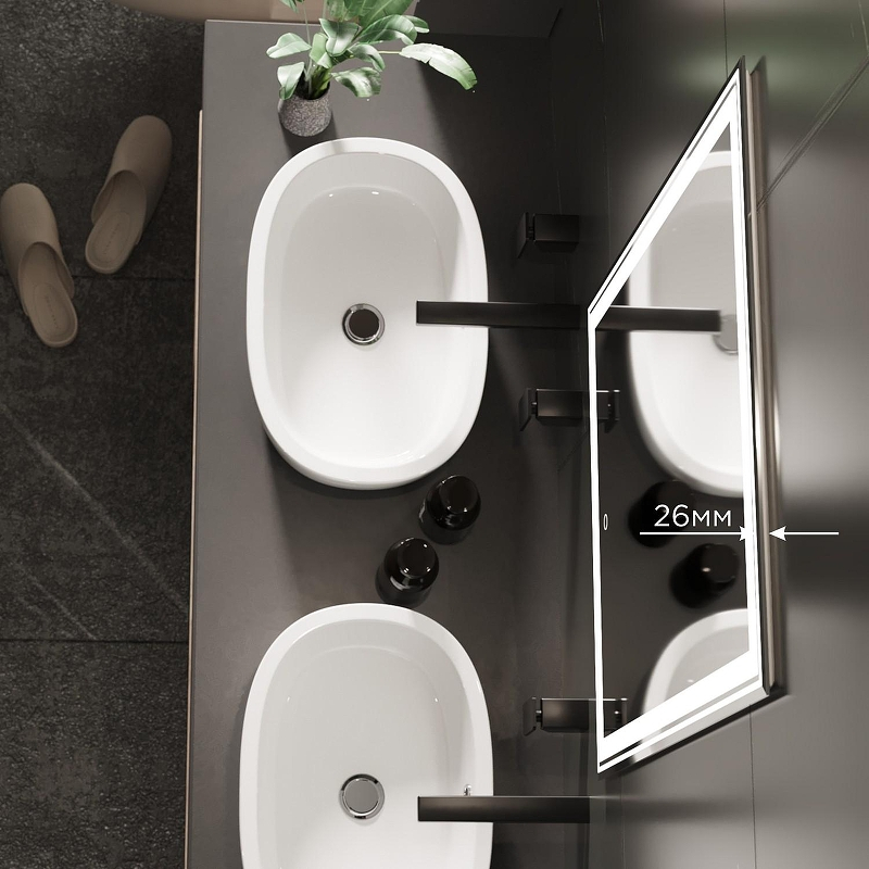 Зеркало Mixline Оливия 70 545092 с подсветкой с сенсорным выключателем, купить, цена, заказать, магазин, доставка, скидка, промокод, купить, цена, заказать, магазин, доставка, скидка, промокод