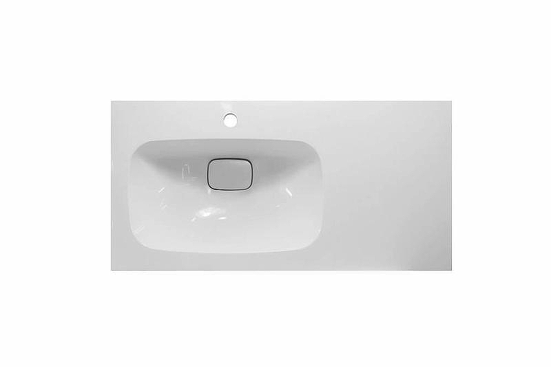 Тумба с раковиной Эстет Barcelona 90 L ФР-00003595 подвесная Белая, купить, цена, заказать, магазин, доставка, скидка, промокод, купить, цена, заказать, магазин, доставка, скидка, промокод