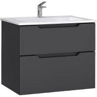 Тумба под раковину Jorno Slide 75 Sli.01.75/P/A подвесная Антрацит, купить, цена, заказать, магазин, доставка, скидка, промокод, купить, цена, заказать, магазин, доставка, скидка, промокод