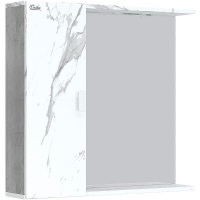 Зеркало со шкафом Onika Марбл 75.00 У 207524 Мрамор Камень бетонный, купить, цена, заказать, магазин, доставка, скидка, промокод, купить, цена, заказать, магазин, доставка, скидка, промокод