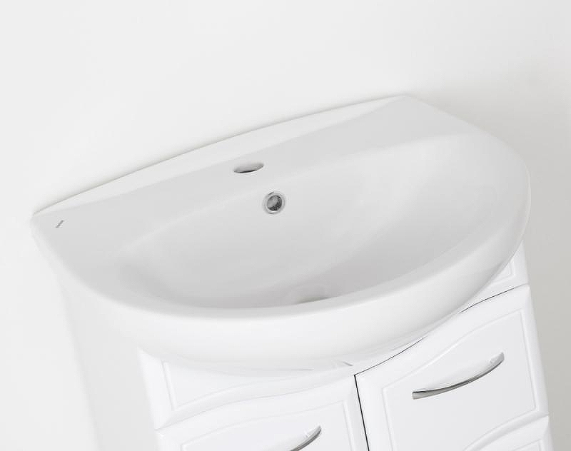 Тумба под раковину Style Line Эко Волна 11 Антик 55 Белый глянец, купить, цена, заказать, магазин, доставка, скидка, промокод, купить, цена, заказать, магазин, доставка, скидка, промокод