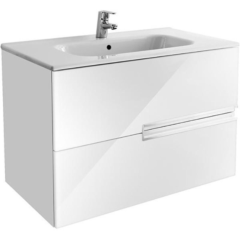 Тумба под раковину Roca Victoria Nord Ice Edition 80 ZRU9302731 подвесная Белая, купить, цена, заказать, магазин, доставка, скидка, промокод, купить, цена, заказать, магазин, доставка, скидка, промокод