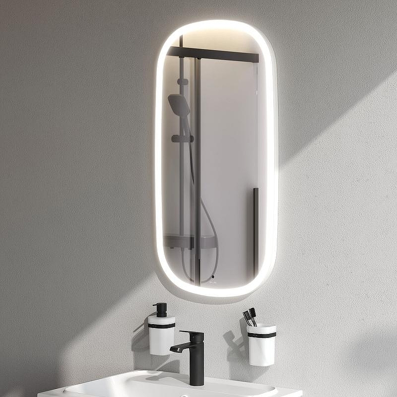 Зеркало AM.PM Func 45 M8FMOX0451WGH с подсветкой с ИК-сенсорным выключателем, купить, цена, заказать, магазин, доставка, скидка, промокод, купить, цена, заказать, магазин, доставка, скидка, промокод