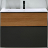 Тумба с раковиной Burgbad Fiumo 80 SFXN082F3958FOT52G0200C0001*1 Tectona Dekor Zimt Graphit Softmatt, купить, цена, заказать, магазин, доставка, скидка, промокод, купить, цена, заказать, магазин, доставка, скидка, промокод