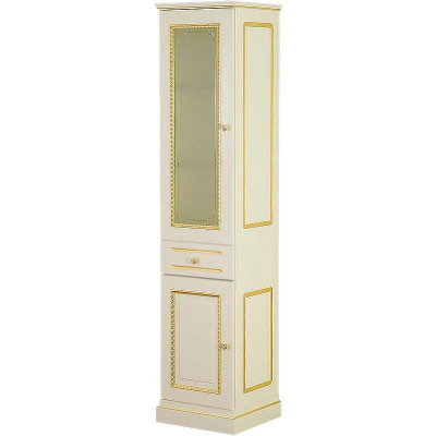 Шкаф пенал Migliore Ravenna 44 L 27071 Слоновая кость Золото