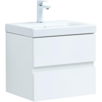 Тумба под раковину Aquanet Беркли 50 302347 подвесная Белый глянец, купить, цена, заказать, магазин, доставка, скидка, промокод, купить, цена, заказать, магазин, доставка, скидка, промокод