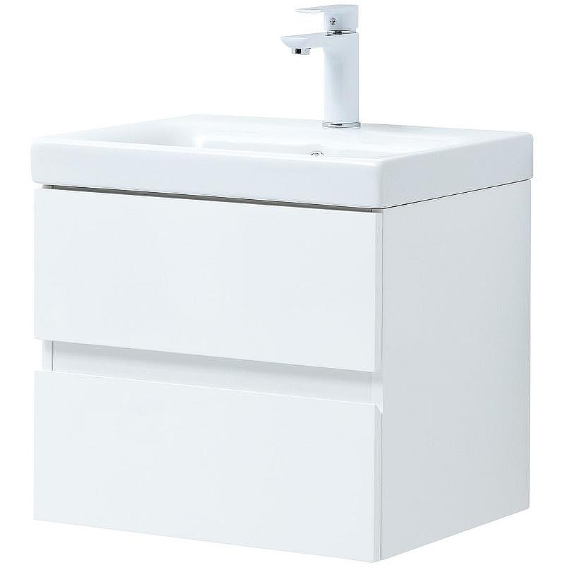 Тумба под раковину Aquanet Беркли 50 302347 подвесная Белый глянец, купить, цена, заказать, магазин, доставка, скидка, промокод, купить, цена, заказать, магазин, доставка, скидка, промокод