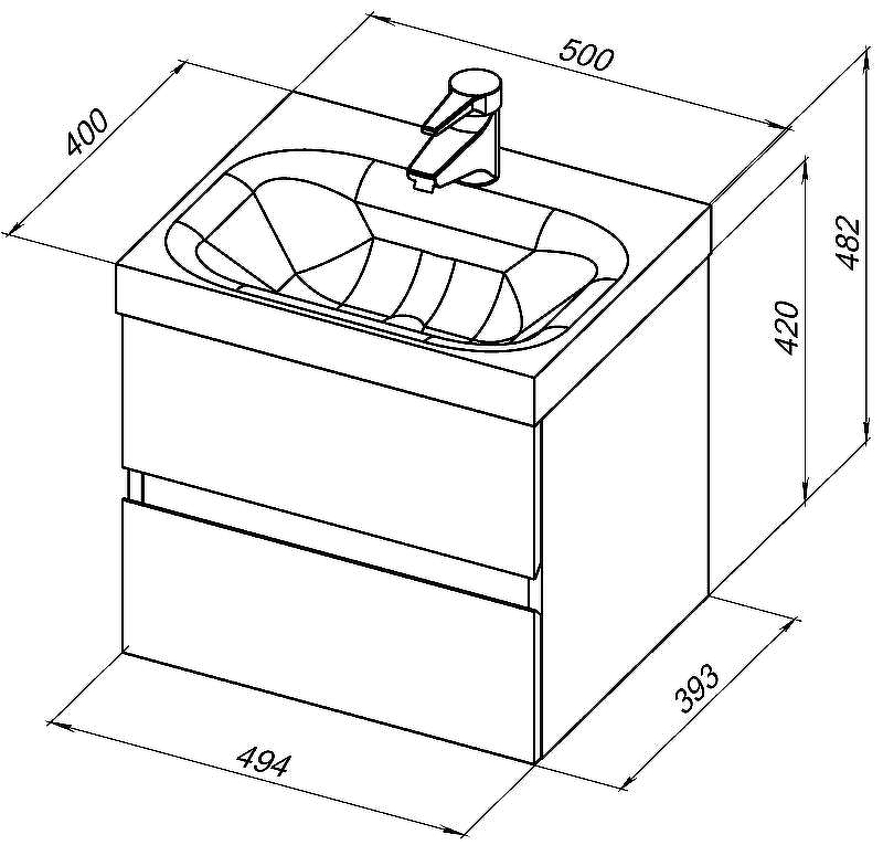 Тумба под раковину Aquanet Беркли 50 302347 подвесная Белый глянец, купить, цена, заказать, магазин, доставка, скидка, промокод, купить, цена, заказать, магазин, доставка, скидка, промокод