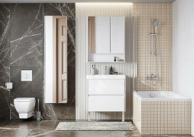 Тумба с раковиной Aquaton Сканди 70 1A2518K0SD010 подвесная Белая