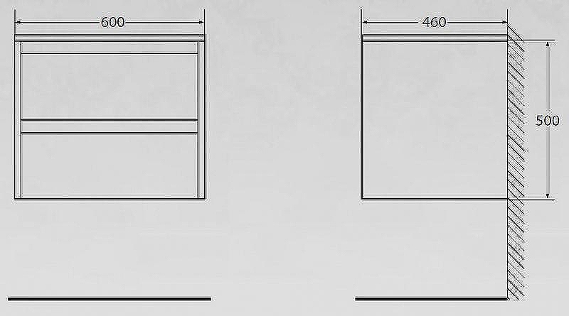Тумба под раковину BelBagno Kraft 60 KRAFT-600-2C-SO-RNN подвесная Rovere Nebrasca Nature, купить, цена, заказать, магазин, доставка, скидка, промокод, купить, цена, заказать, магазин, доставка, скидка, промокод