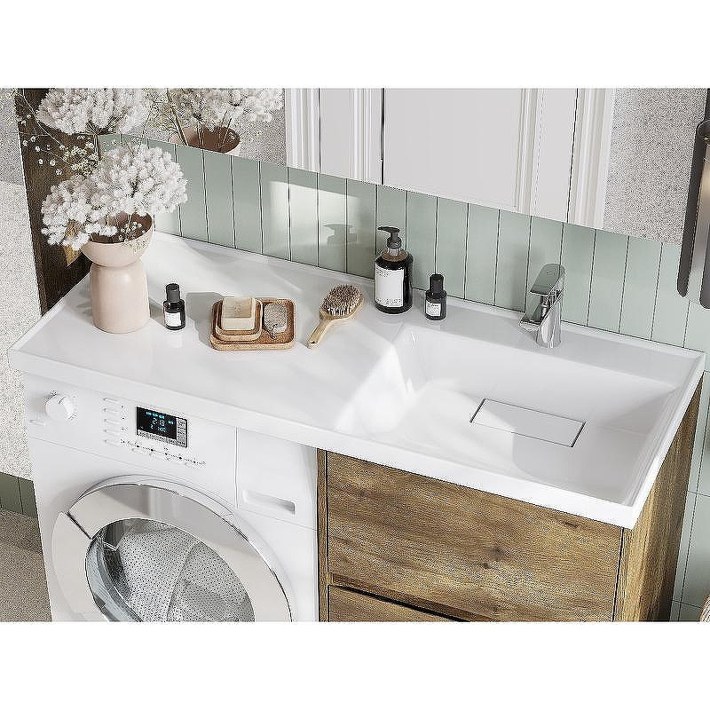 Тумба под раковину Aquaton Лондри 120 1A266901LHDR0 Дуб Рустикальный без фасада, купить, цена, заказать, магазин, доставка, скидка, промокод, купить, цена, заказать, магазин, доставка, скидка, промокод