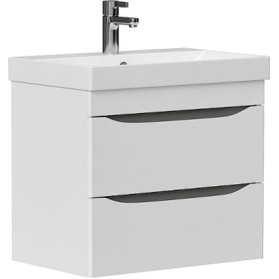 Тумба под раковину Volna Lake 60.2Y tpLAKE60.2Y-01 подвесная Белая