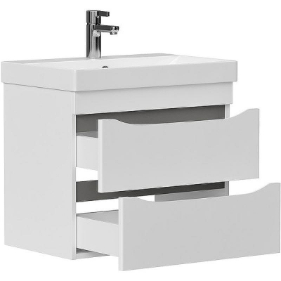 Тумба под раковину Volna Lake 60.2Y tpLAKE60.2Y-01 подвесная Белая