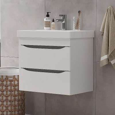 Тумба под раковину Volna Lake 60.2Y tpLAKE60.2Y-01 подвесная Белая