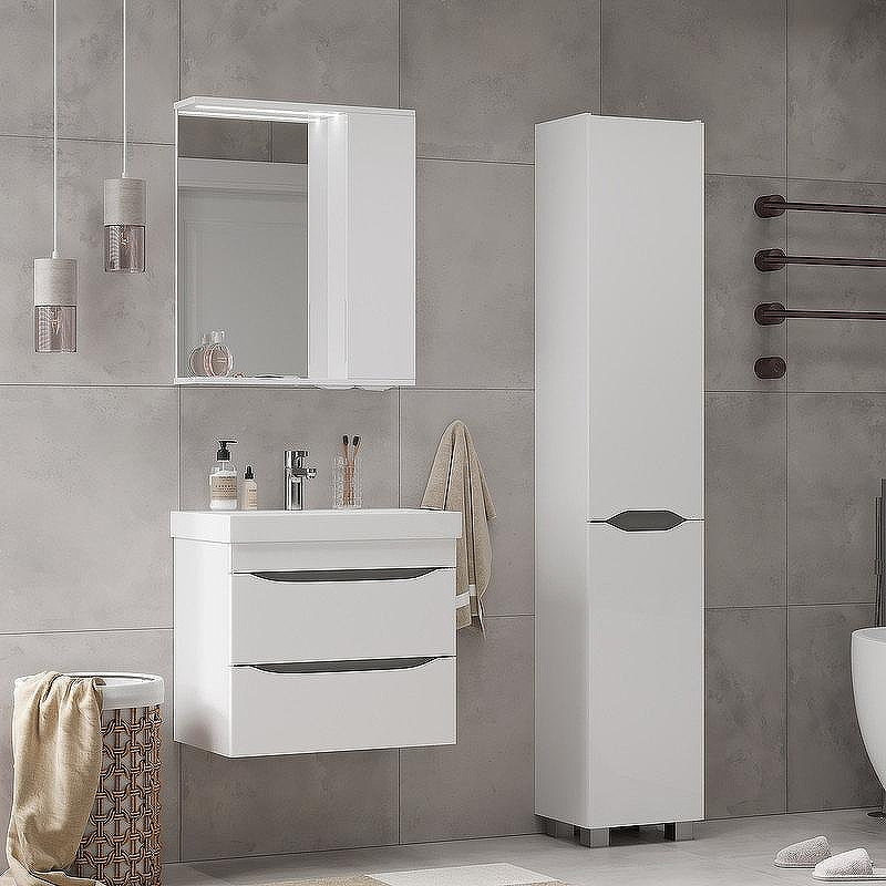 Тумба под раковину Volna Lake 60.2Y tpLAKE60.2Y-01 подвесная Белая, купить, цена, заказать, магазин, доставка, скидка, промокод, купить, цена, заказать, магазин, доставка, скидка, промокод