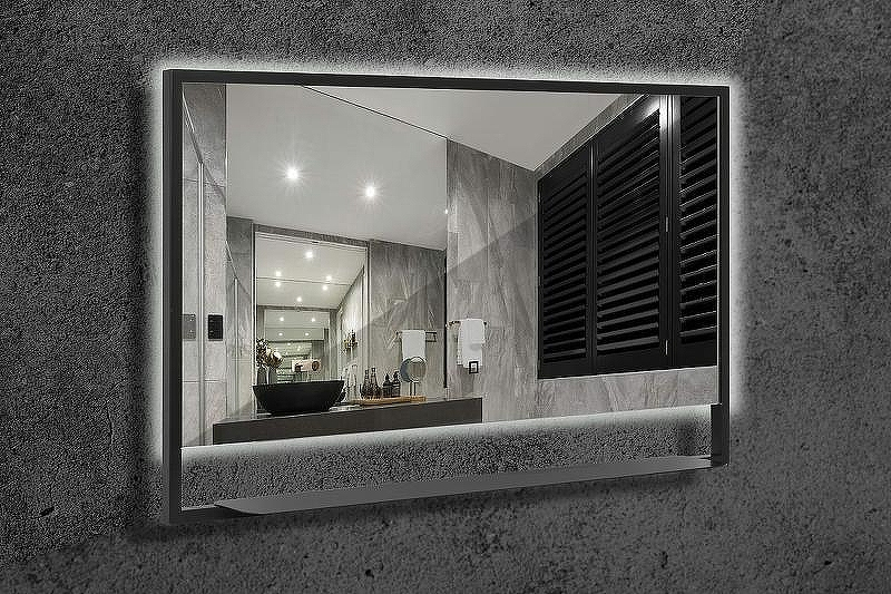 Зеркало Boheme Armadi Art Vallessi 100 552/2 с подсветкой Антрацит с сенсорным выключателем, купить, цена, заказать, магазин, доставка, скидка, промокод, купить, цена, заказать, магазин, доставка, скидка, промокод