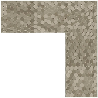 Зеркало Evoform Definite 146х56 BY 3116 в багетной раме - Соты титан 70