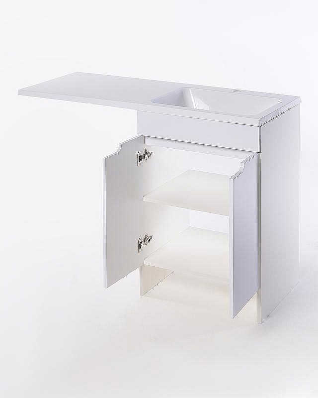 Тумба с раковиной Orange Sistema 120 R STD-120TUW+RAR Белая, купить, цена, заказать, магазин, доставка, скидка, промокод, купить, цена, заказать, магазин, доставка, скидка, промокод